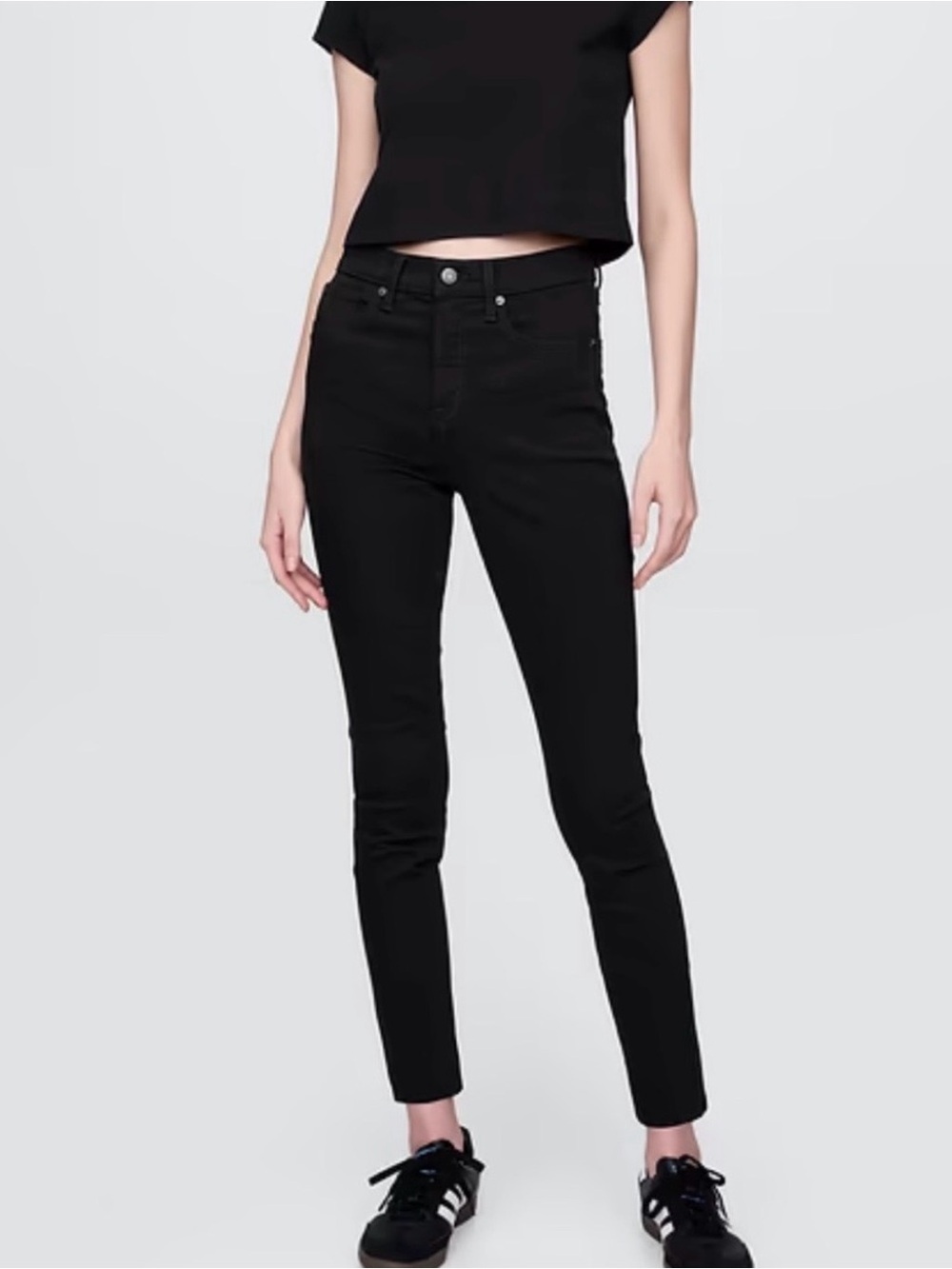 Gap Everdark High Rise True Skinny Black Jeans — NWT